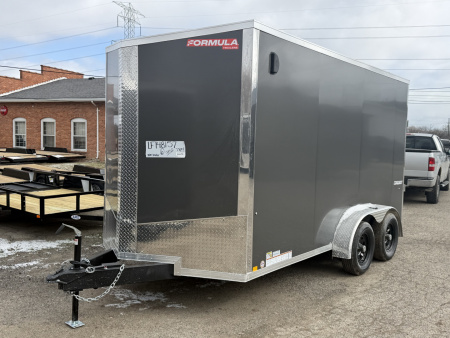 New 2026 FORMULA TRAILERS 7 x 14 Cargo / Enclosed Trailer with 7ft Interior with Ramp Door - UPGRADED MODEL