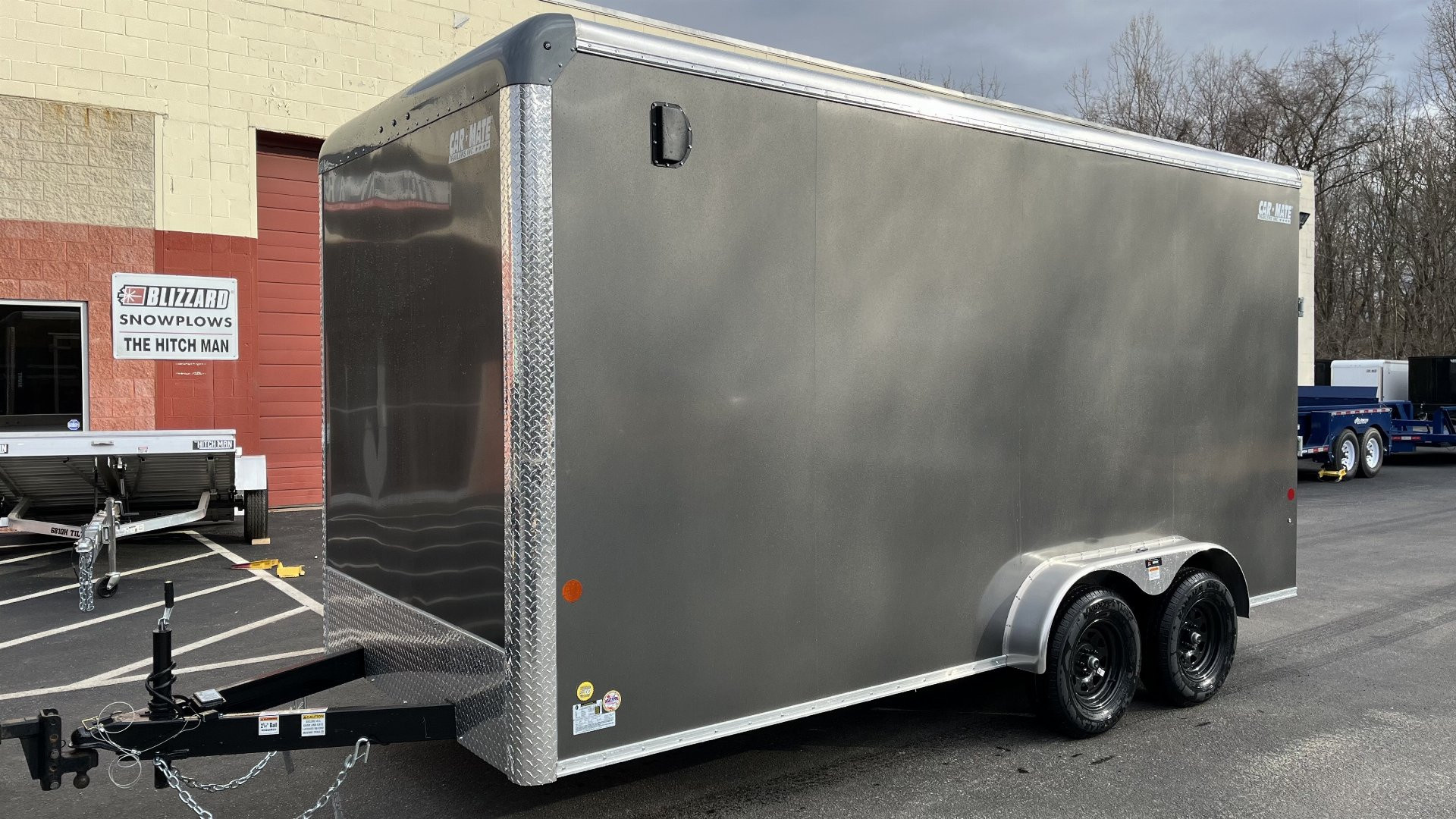 New 7 x 16 Car-Mate Custom Cargo **7'6" interior height** 7k