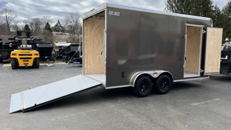 New 7 x 16 Car-Mate Custom Cargo **7'6" interior height** 7k