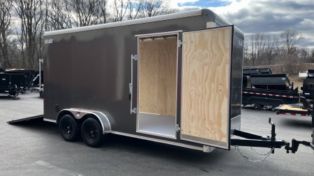 New 7 x 16 Car-Mate Custom Cargo **7'6" interior height** 7k