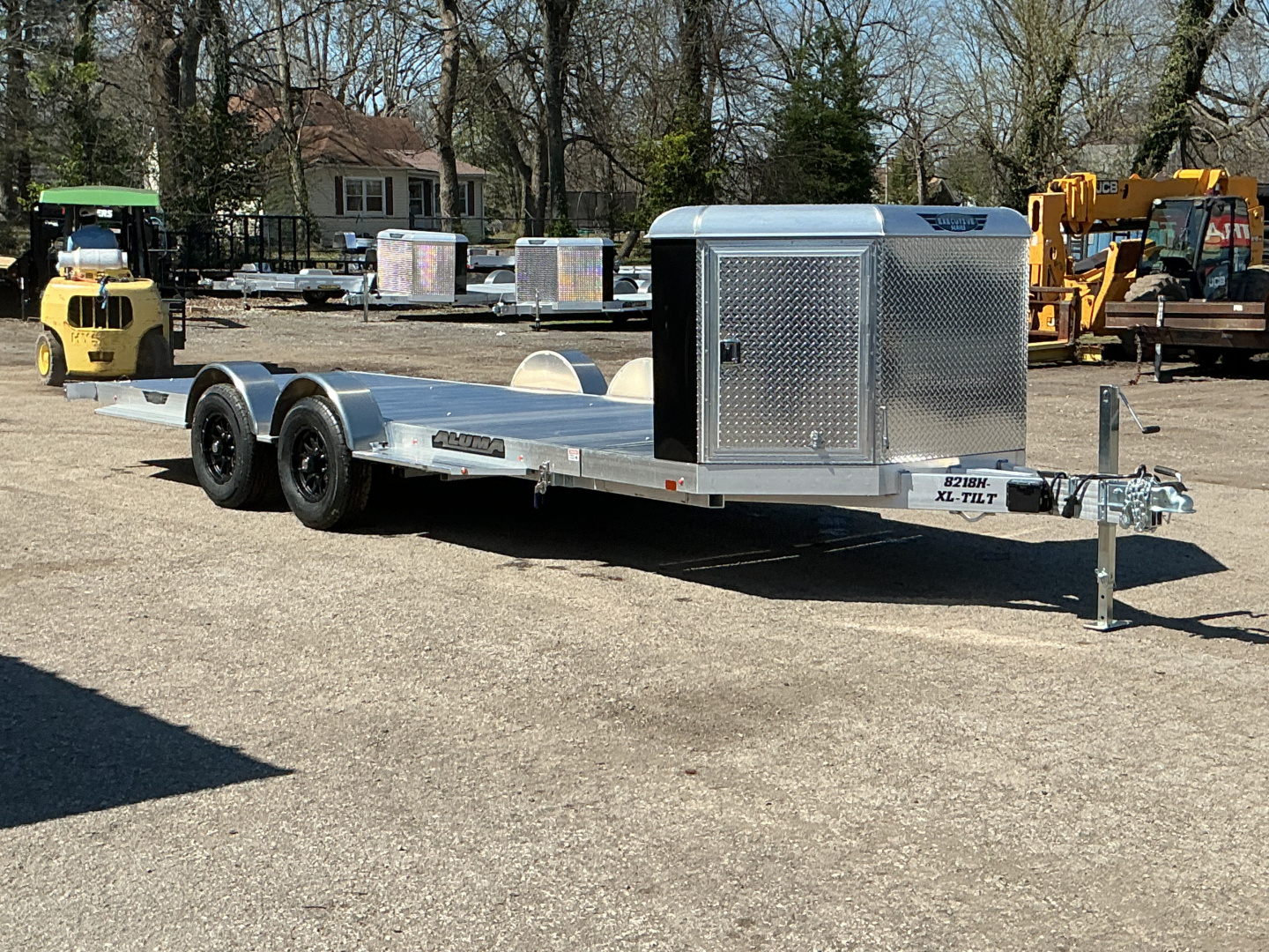 New 2027 Aluma 8218H-XL-TILT 81" x 18' Executive Series Tilt - 10K GVWR Car / Racing Trailer