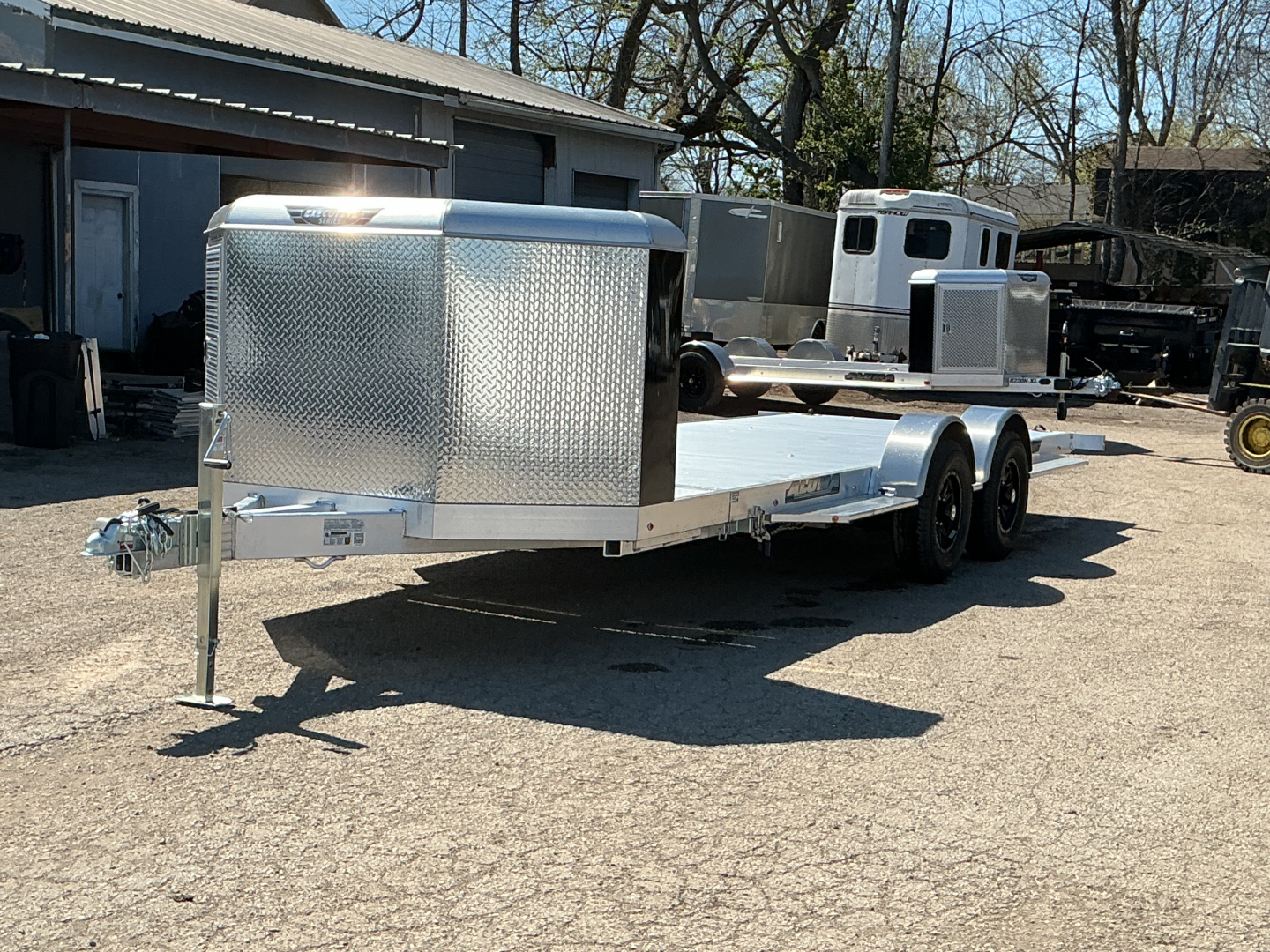 New 2027 Aluma 8218H-XL-TILT 81" x 18' Executive Series Tilt - 10K GVWR Car / Racing Trailer