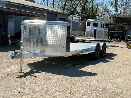 New 2027 Aluma 8218H-XL-TILT 81" x 18' Executive Series Tilt - 10K GVWR Car / Racing Trailer
