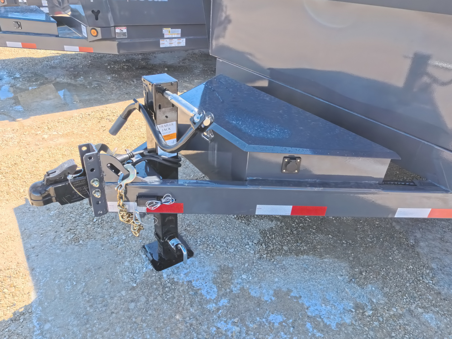 New 2026 Norstar 83 x 14 DCB Gray Dump with 14K GVWR, Scissor Hoist, ST235/80 R16 LRE 10 Ply Tires