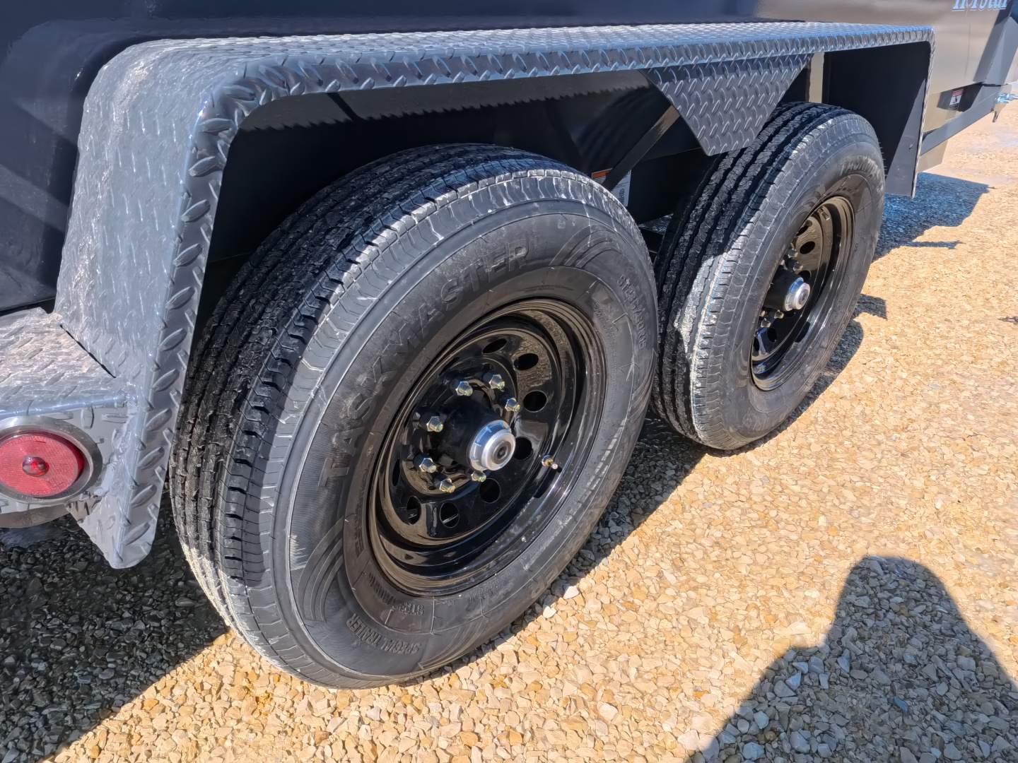 New 2026 Norstar 83 x 14 DCB Gray Dump with 14K GVWR, Scissor Hoist, ST235/80 R16 LRE 10 Ply Tires