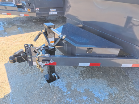 New 2026 Norstar 83 x 14 DCB Gray Dump with 14K GVWR, Scissor Hoist, ST235/80 R16 LRE 10 Ply Tires