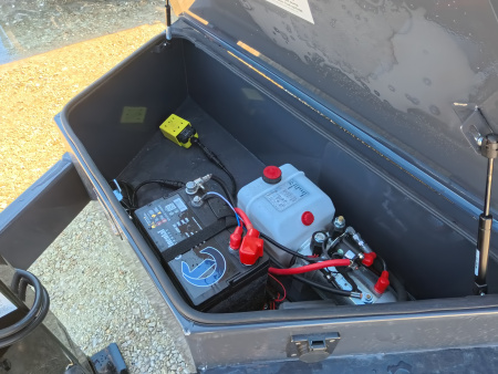 New 2026 Norstar 83 x 14 DCB Gray Dump with 14K GVWR, Scissor Hoist, ST235/80 R16 LRE 10 Ply Tires