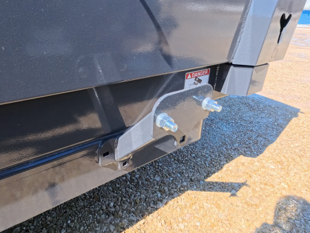 New 2026 Norstar 83 x 14 DCB Gray Dump with 14K GVWR, Scissor Hoist, ST235/80 R16 LRE 10 Ply Tires