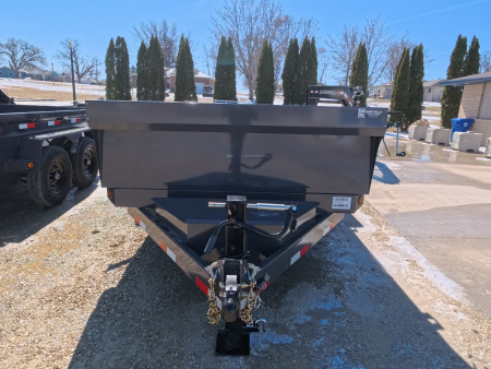 New 2026 Norstar 83 x 14 DCB Gray Dump with 14K GVWR, Scissor Hoist, ST235/80 R16 LRE 10 Ply Tires