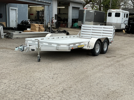 New 2027 Aluma 7814TA-BT 78" x 14' Tandem Utility Trailer