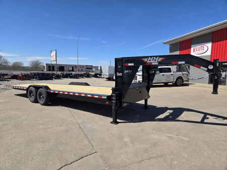 New 2026 H&H Trailers 82x26 Electric Tilt 14K Equipment Trailer