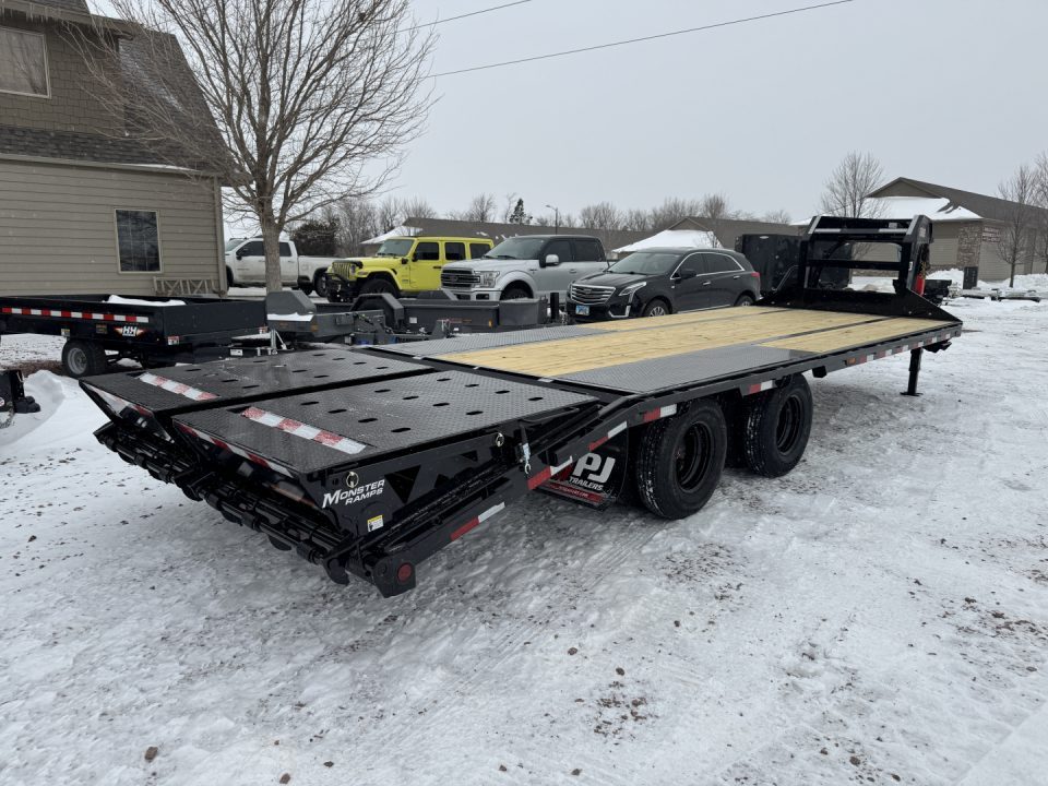 New 2026 PJ Trailers LD25GN Flatbed Trailer