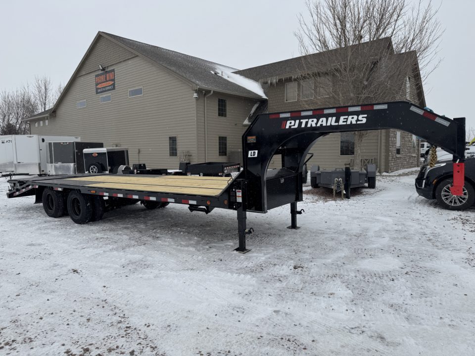New 2026 PJ Trailers LD25GN Flatbed Trailer