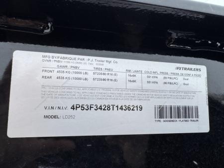 New 2026 PJ Trailers LD25GN Flatbed Trailer
