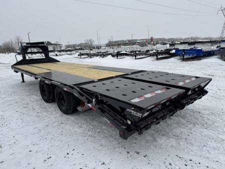 New 2026 PJ Trailers LD25GN Flatbed Trailer