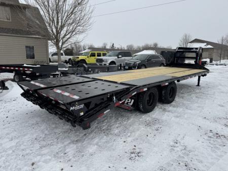 New 2026 PJ Trailers LD25GN Flatbed Trailer
