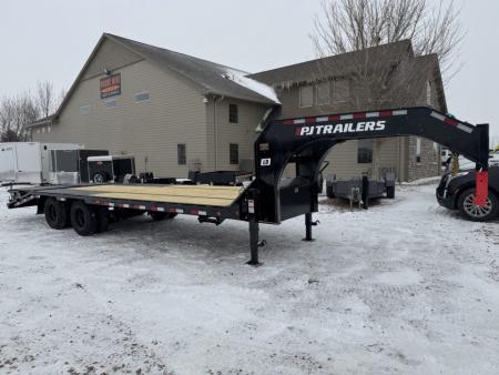 New 2026 PJ Trailers LD25GN Flatbed Trailer