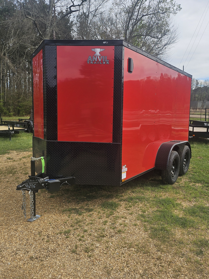 New 2026 Anvil 6'x12', Red Tandem Cargo / Enclosed Trailer