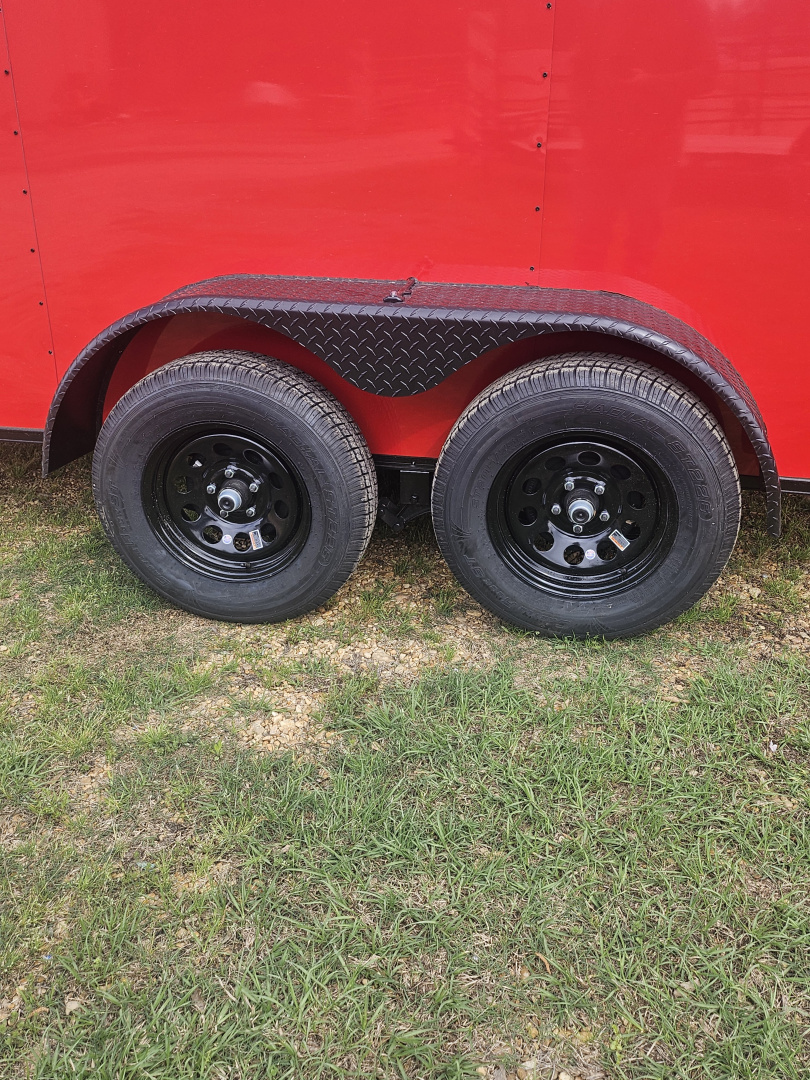 New 2026 Anvil 6'x12', Red Tandem Cargo / Enclosed Trailer