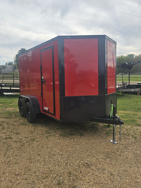 New 2026 Anvil 6'x12', Red Tandem Cargo / Enclosed Trailer