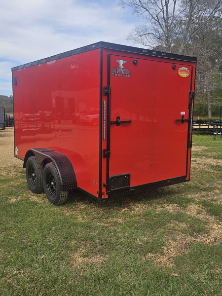 New 2026 Anvil 6'x12', Red Tandem Cargo / Enclosed Trailer