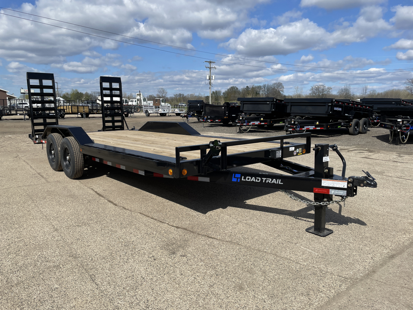 New 2026 Load Trail 102x20 Skidsteer 14k w/HD Ramps Equipment Trailer