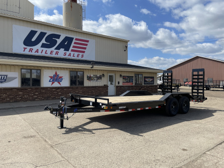 New 2026 Load Trail 102x20 Skidsteer 14k w/HD Ramps Equipment Trailer