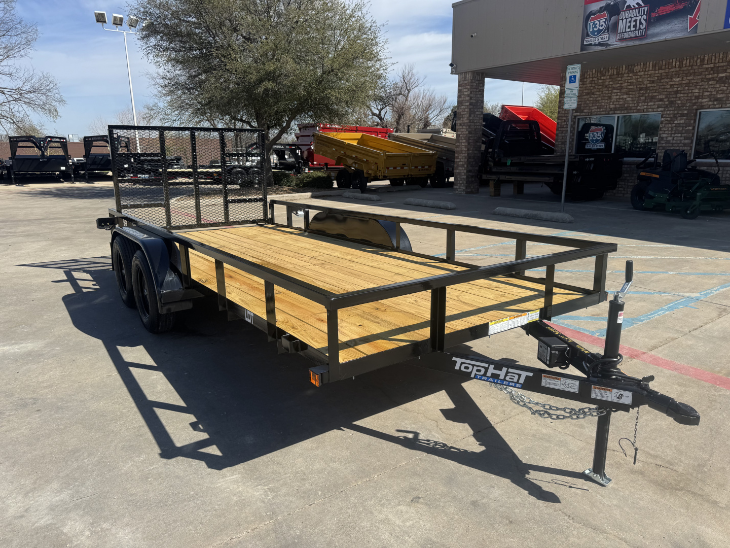 New 2026 Top Hat Trailers LDT 77X16 Utility Trailer