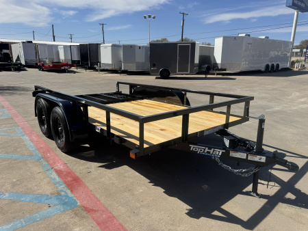 New 2026 Top Hat Trailers LDT 77X12 Utility Trailer