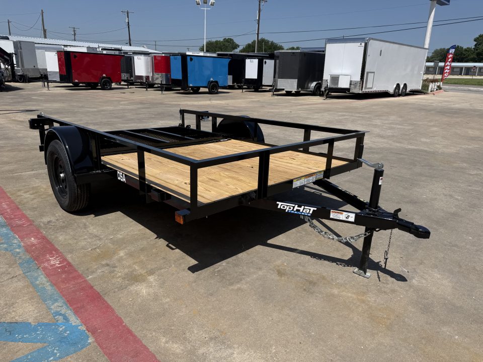 New 2026 Top Hat Trailers DSA 77X10 Utility Trailer