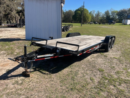 Used 2024 Caliber Trailer Mfg 7 X 20 7K CARHAULER Car Hauler