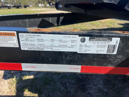 Used 2024 Caliber Trailer Mfg 7 X 20 7K CARHAULER Car Hauler