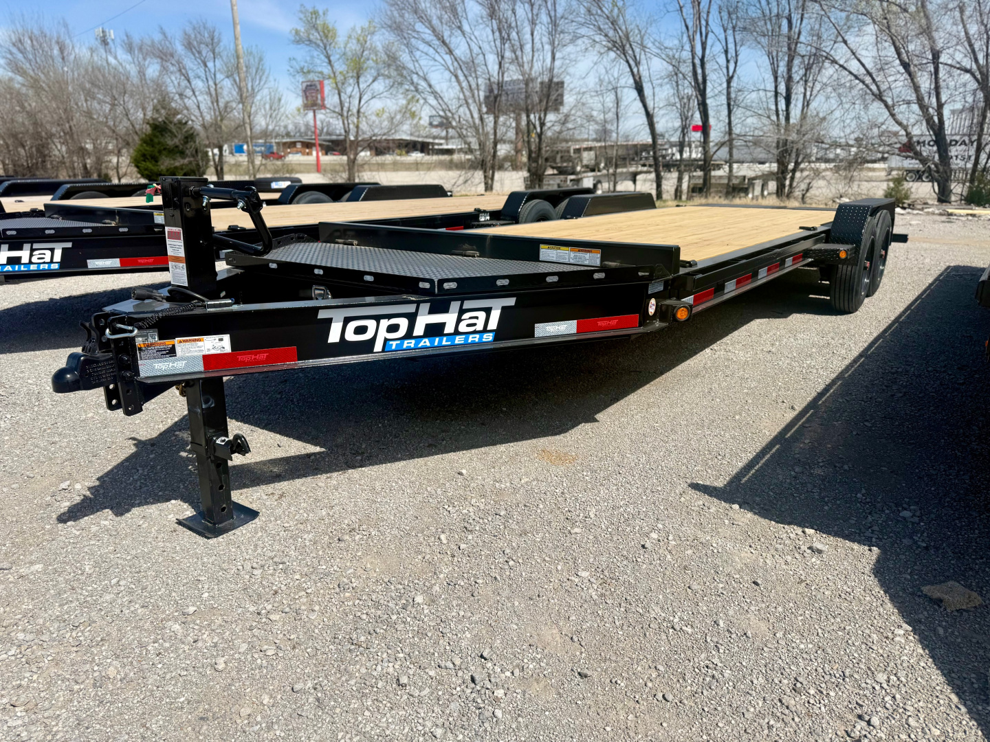 New 2026 Top Hat Trailers EB16-22x83 I-Beam Equipment Trailer w/ Jumbo Ramps