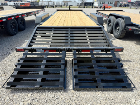 New 2026 Top Hat Trailers EB16-22x83 I-Beam Equipment Trailer w/ Jumbo Ramps