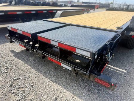 New 2026 Top Hat Trailers EB16-22x83 I-Beam Equipment Trailer w/ Jumbo Ramps