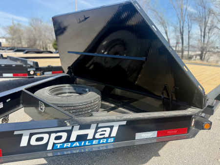 New 2026 Top Hat Trailers EB16-22x83 I-Beam Equipment Trailer w/ Jumbo Ramps