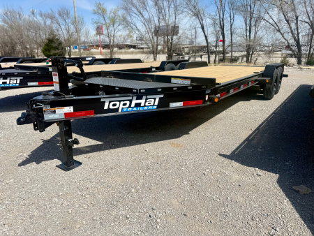 New 2026 Top Hat Trailers EB16-22x83 I-Beam Equipment Trailer w/ Jumbo Ramps