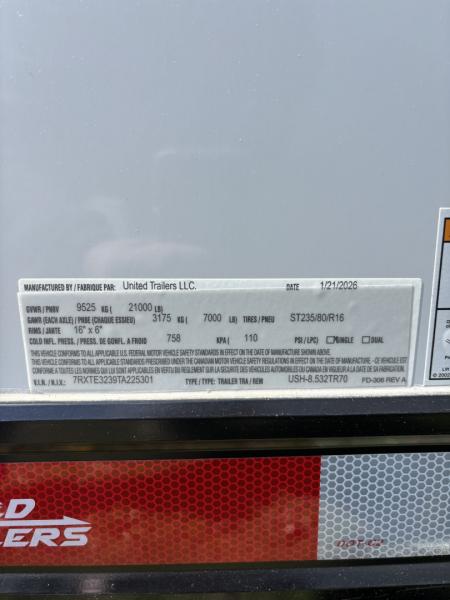 New 2026 United Trailers USH8.5X32TR70 Car / Racing Trailer
