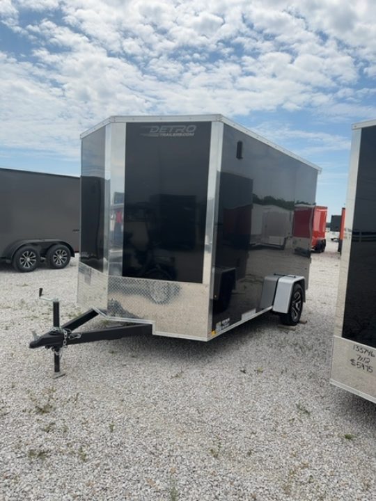 New 2026 Cargo Express 7 x 12 3.5K EX DLX Flat Top V-Nose Enclosed Trailer