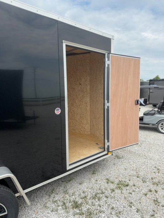 New 2026 Cargo Express 7 x 12 3.5K EX DLX Flat Top V-Nose Enclosed Trailer