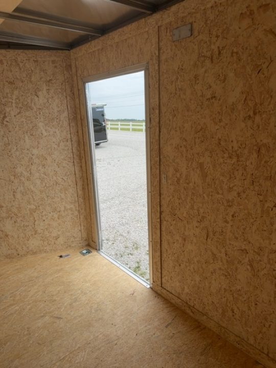 New 2026 Cargo Express 7 x 12 3.5K EX DLX Flat Top V-Nose Enclosed Trailer