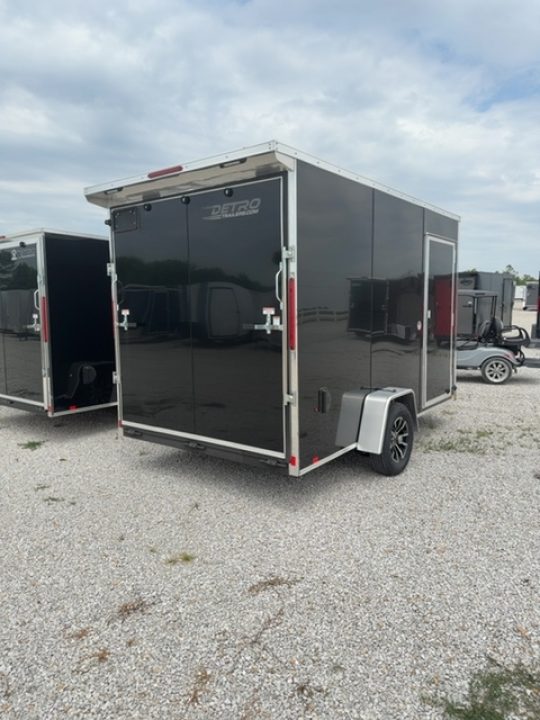 New 2026 Cargo Express 7 x 12 3.5K EX DLX Flat Top V-Nose Enclosed Trailer