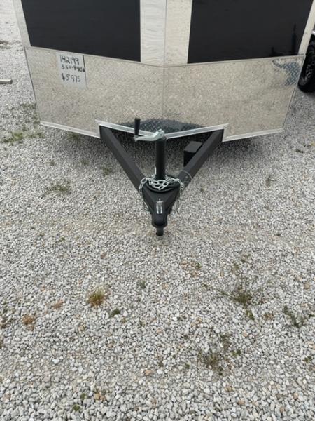 New 2026 Cargo Express 7 x 12 3.5K EX DLX Flat Top V-Nose Enclosed Trailer