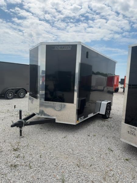 New 2026 Cargo Express 7 x 12 3.5K EX DLX Flat Top V-Nose Enclosed Trailer