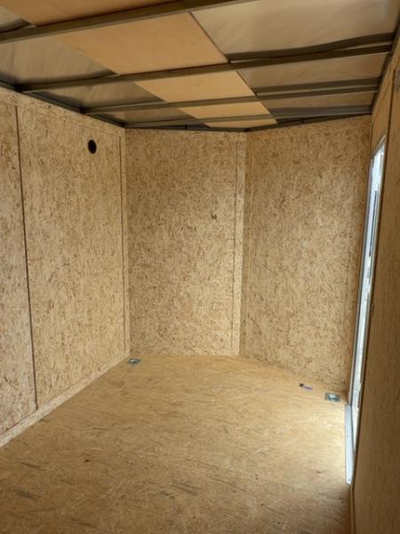 New 2026 Cargo Express 7 x 12 3.5K EX DLX Flat Top V-Nose Enclosed Trailer