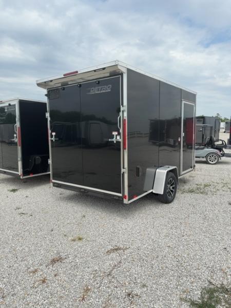 New 2026 Cargo Express 7 x 12 3.5K EX DLX Flat Top V-Nose Enclosed Trailer