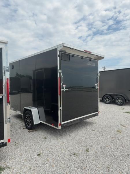 New 2026 Cargo Express 7 x 12 3.5K EX DLX Flat Top V-Nose Enclosed Trailer