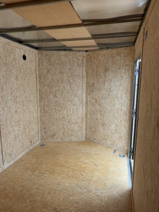 New 2026 Cargo Express 7 x 12 3.5K EX DLX Flat Top V-Nose Enclosed Trailer