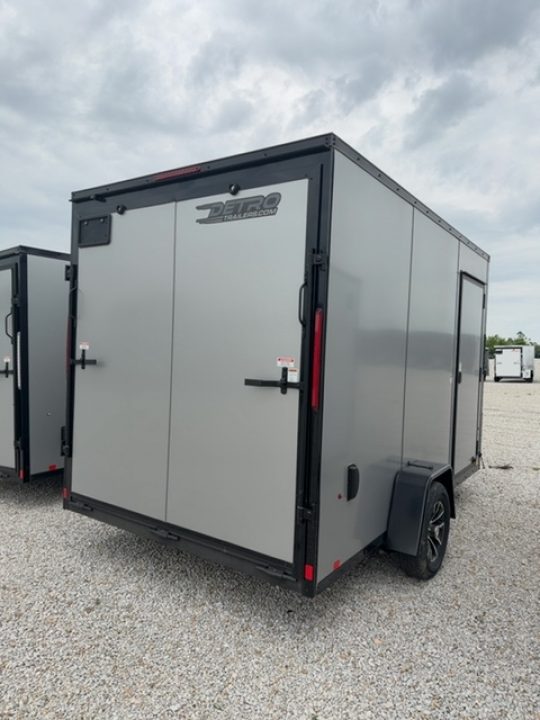 New 2026 Cargo Express 7 x 12 3.5K EX DLX Flat Top V-Nose Enclosed Trailer