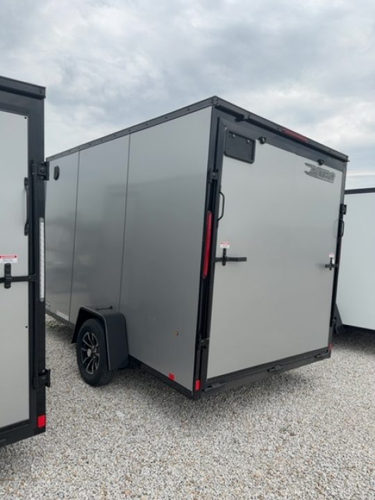 New 2026 Cargo Express 7 x 12 3.5K EX DLX Flat Top V-Nose Enclosed Trailer